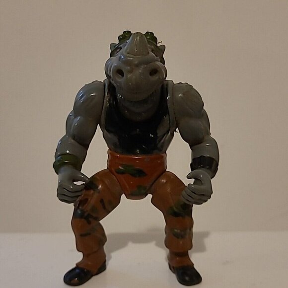 VTG Retro 1988 Rocksteady Teenage Mutant Ninja Turtles TMNT Playmates - Picture 1 of 4